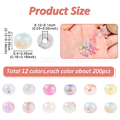 2568шт 12 цвета 6/0 стеклянные бусины&nbsp;SEED-YW0003-16