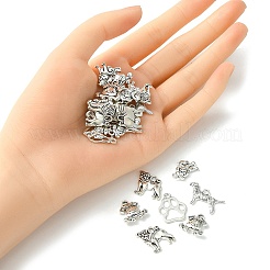 25 шт. 5 стильные подвески для щенков в тибетском стиле&nbsp;TIBEP-YW0001-54