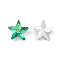 Гальванизировать прозрачные стеклянные подвески&nbsp;GLAA-A008-02B