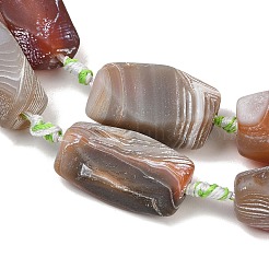 Natürliche verwitterte Achatperlenstränge&nbsp;GG-CBA8E33-B01-01