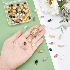 100 шт. 5 стиля подвески-соединители из натурального камня&nbsp;G-PH0001-83