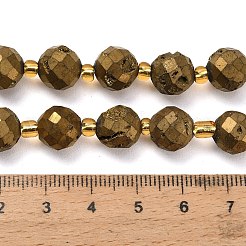 Galvanisierte natürliche Druzy Geode Kristallperlen Stränge&nbsp;G-F833-P01-10mm-04