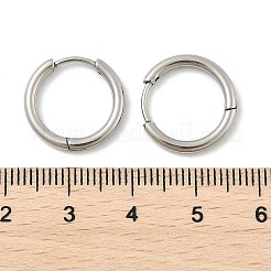 Anlaufgeschützte Creolen aus 202er Edelstahl&nbsp;X-EJEW-F111A-17mm-P