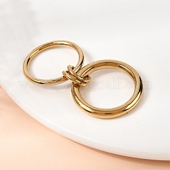 Кольца из нержавеющей стали 304&nbsp;RJEW-Z133-01C-01G