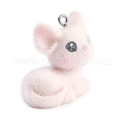 Подвески из флокированной смолы с животной тематикой&nbsp;RESI-M051-01A