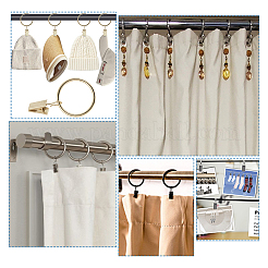 40 шт. круглое кольцо железный крючок вешалка для штор&nbsp;FIND-SP0003-46B-LG