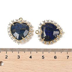 Подвески в форме сердца из натуральных смешанных драгоценных камней&nbsp;G-I382-03G