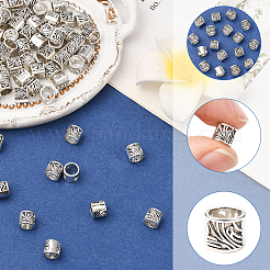 100 шт. европейские бусины из сплава в тибетском стиле&nbsp;FIND-SP0020-71