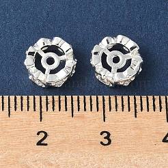 Латунные микро-паве прозрачные кубические циркониевые бусины&nbsp;KK-A253-03S