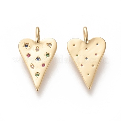 Латунные микро проложить кубического циркония подвески&nbsp;ZIRC-L091-067G