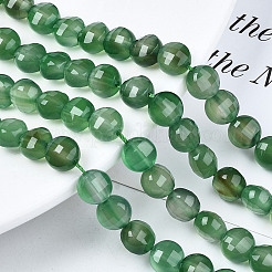 Натуральный зеленый бисер пряди оникс Агат X-G-N326-100A-09