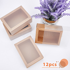 Scatola di carta kraft creativa pieghevole&nbsp;CON-WH0073-95
