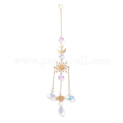 Campanillas de viento de aurora de cristal colgantes&nbsp;HJEW-Z003-06