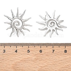 Orecchini a perno in ottone a forma di sole per donna&nbsp;EJEW-A167-08P