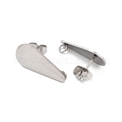 Фурнитура для сережек-гвоздиков из нержавеющей стали 304&nbsp;STAS-Z091-02P-04