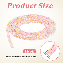 Ab Kunststoff Glitzer Pailletten Seil für DIY Brautkleider Kostüm Kleidung Schuhe Schmuck Zubehör&nbsp;OCOR-WH20007-02A-04