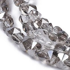 Стеклянные бусины с гальваническим покрытием &nbsp;EGLA-L021-PL03