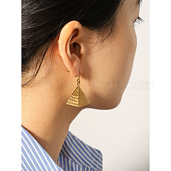 Pendientes colgantes de acero inoxidable 304 para mujer&nbsp;WG25E63-01