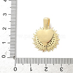 Латунные микропаве кубические цирконии открывающиеся подвески&nbsp;KK-F905-02G-02