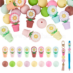 24шт 16 стиля силиконовые бусины&nbsp;SIL-TA0003-02