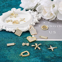 18шт 9 стильные подвески из сплава с кристаллами и стразами&nbsp;FIND-SW0001-30