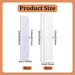 8 шт. ПВХ-карточки для демонстрации ожерелий с запутанными узорами&nbsp;NDIS-NB0001-10