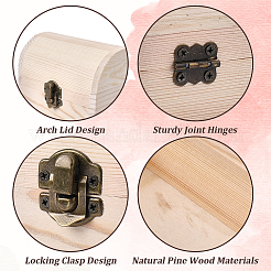 Cofres de madera para guardar tesoros&nbsp;AJEW-GF0014-35A