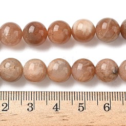 Круглые нити из натуральных бусин из нескольких лунных камней&nbsp;LS-G-I176-09-10mm-02