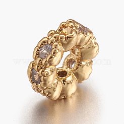 Латунные микро проложить кубического циркония бусы&nbsp;LS-ZIRC-E117-48G