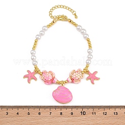 Bracelets à breloques en forme d'étoile de mer&nbsp;KK-CBA68DA-16G-04