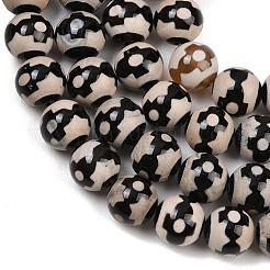 Тибетского стиля DZI бисер нитей&nbsp;G-G328-A06-10mm