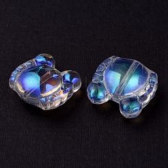 Прозрачный Electroplate стеклянные бусины&nbsp;GLAA-YW0003-08