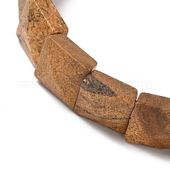 Braccialetti elastici con perline di diaspro naturale per donne e uomini&nbsp;BJEW-C097-06-02