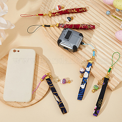 5 шт. ремешки для мобильного телефона из сплава полиэстера&nbsp;HJEW-DC00099