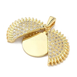 Подвески с микропаве из кубического циркония в латуни&nbsp;KK-A282-05A-G