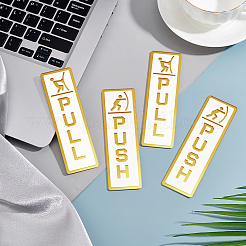 4 шт. 2 стиля самоклеящиеся акриловые дверные таблички&nbsp;AJEW-GA0006-91D