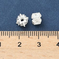 Латунные бусины из фианита&nbsp;KK-H532-21A-S