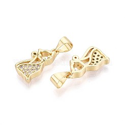 Латунные микро проложить кубического циркония подвески&nbsp;KK-T071-120G