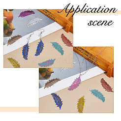 30 шт. 10-х цветные филигранные подвески из нержавеющей стали 201&nbsp;STAS-HS0001-54