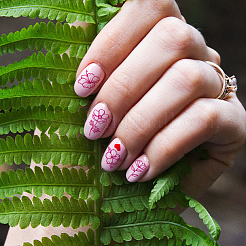 DIY-Nagelkunst-Vorlagen aus Edelstahl&nbsp;MRMJ-WH0098-011