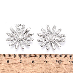 Gänseblümchenanhänger aus Edelstahl 304&nbsp;STAS-T069-43P