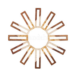 Большие подвески из смолы и дерева&nbsp;RESI-CJ0001-20