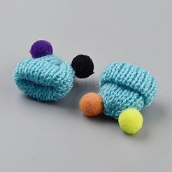 Sombrero de muñeca de poliéster hecho a mano&nbsp;AJEW-WH0348-354E