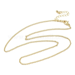 Ожерелья из латунной цепочки 1.5 мм&nbsp;LS-NJEW-P339-06G