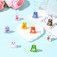 9шт 9 цвета подвески ручной работы лэмпворк&nbsp;LAMP-CJ0002-64