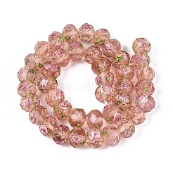 Brins de perles de lampwork lumineux faits à la main&nbsp;LAMP-N037-01C