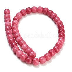 Gefärbt natürlichen weißen Jade Perlen Stränge&nbsp;GG-CBA88FB-01A