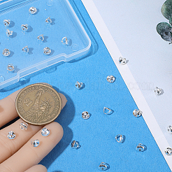 30 шт. Латунные гайки для ушей&nbsp;KK-BBC0019-92S