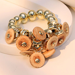 Плоские круглые браслеты из сплава&nbsp;WG3C418-01