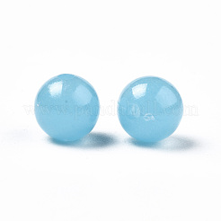 Светящиеся акриловые бусины&nbsp;MACR-N008-25B-6MM